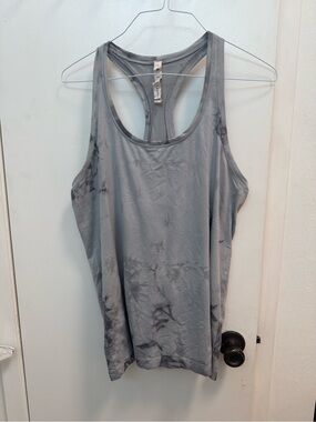 lululemon athletica Gray Tie-Dye Racerback Tank Top